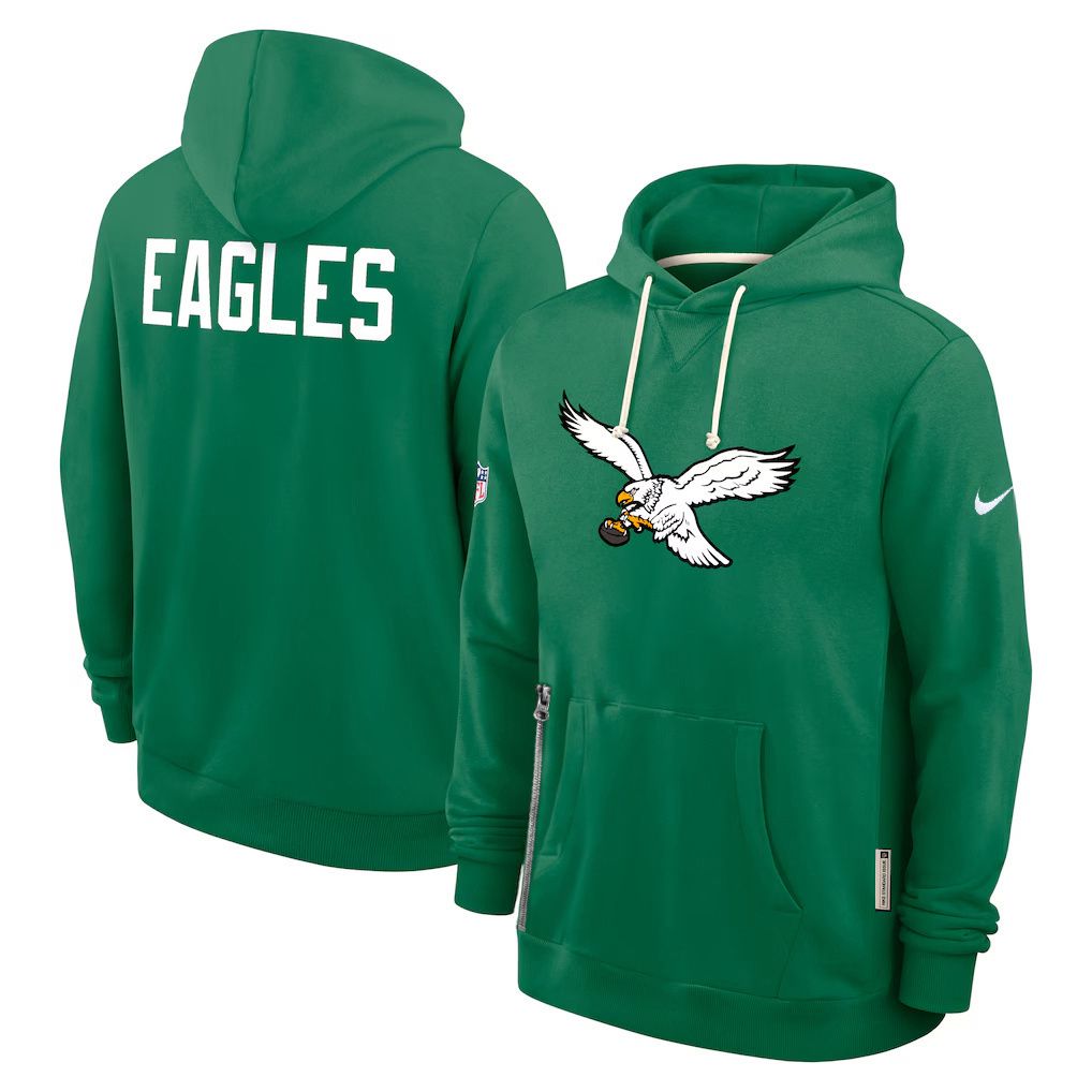 Men 2026 NFL Philadelphia Eagles hoodie Green 01->philadelphia eagles->NFL Jersey